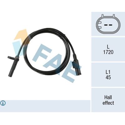 Abs Sensörü Arka Sol WENDERPARTS MA9065401117