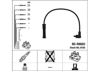 Buji Kablosu  NGK 8185  7700107662 7700874109 77 00 107 662 77 00 874 109