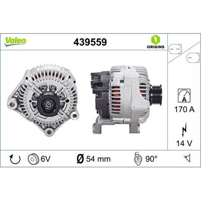 Alternatör  VALEO 439559
