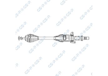 Aks Komple Ön Sağ veya Sol GSP 256851  31608643372 31607639426