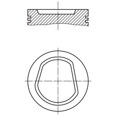 Piston (77.01MM-STD)  MAHLE 030 67 02