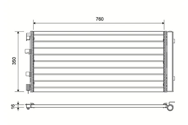 Klima Radyatörü  Opel Movano B Midibüs/Otobüs (2014->)  VALEO 814179