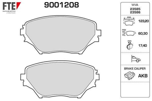 Fren Disk Balata Ön FTE 9001208