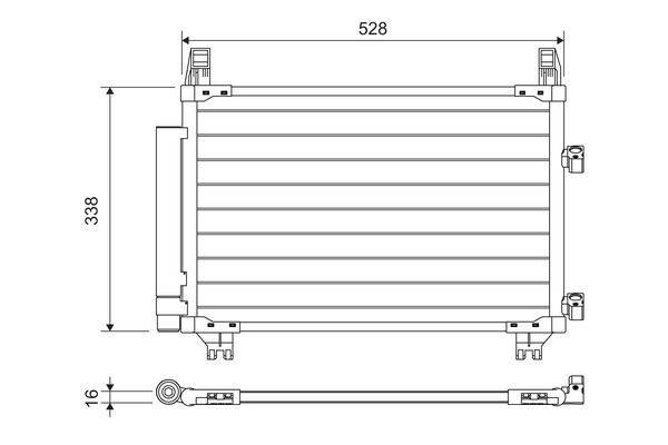 Klima Radyatörü  Daihatsu Charade (XP9F)(2011->2013)  VALEO 814223