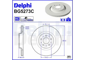 Fren Disk Ayna Arka Sağ ve Sol DELPHI BG5273C  118863699A 118863700A