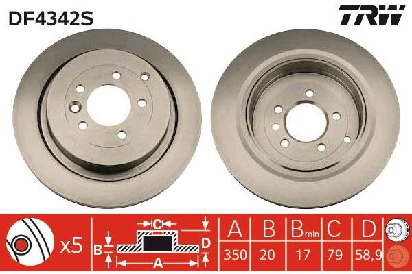 Fren Disk Ayna Arka Sağ ve Sol LAND ROVER ORJINAL SDB000646