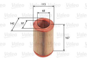 Hava Filtresi  VALEO 585623  1444F0 1444E5 1444-E5 144400000 1444-F0