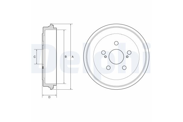 Kampana Arka Sağ veya Sol DELPHI BF615