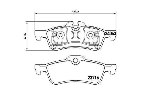Fren Disk Balata Arka MINI Mini (R50,R53)(2001->)  MAGNETI MARELLI 363700406032