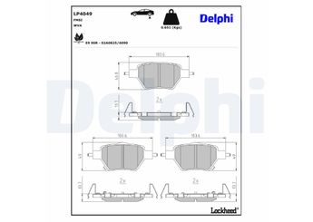 Fren Disk Balata Ön DELPHI LP4049  1431936600