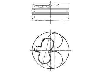 Piston (79.00MM-STD)   MAHLE 629 20 00  1211149 5623017 5623018 626260 630152 97043773 97087656 97129431 8970437710