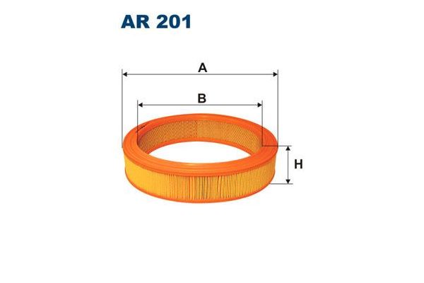 Hava Filtresi  Volkswagen Polo II 2F (801/803)(10.1990->1994)  FILTRON AR 201
