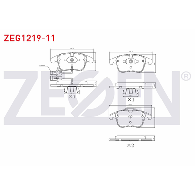 Fren Disk Balata Ön ZEGEN ZEG1219-11