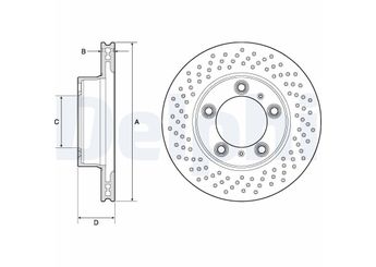 Fren Disk Ayna Ön Sağ ve Sol DELPHI BG4769C  98735140101 98735140201