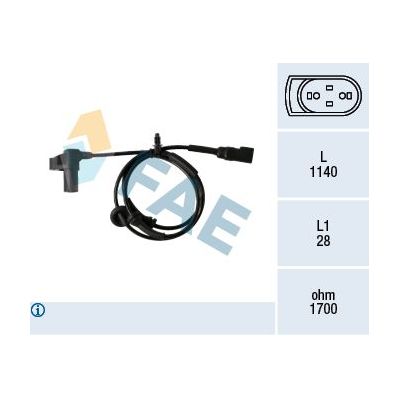 Abs Sensörü Ön Sağ veya Sol Ford Transit Minibüs (FY)(2000->)  MAHER 26971