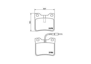Fren Disk Balata Arka MAGNETI MARELLI 363700450030  4214210 1611456880 425081 425193 E172198 E172223 E172280 24204820 0024204820 34200020 0034200020 342000200010 00342000200010 6384230110 A0024204820 A0034200020 A00342000200010 A6384230110 1617253380