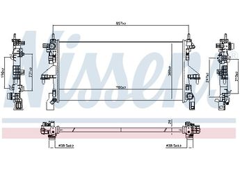 Su Radyatörü  NISSENS 607131  52179695
