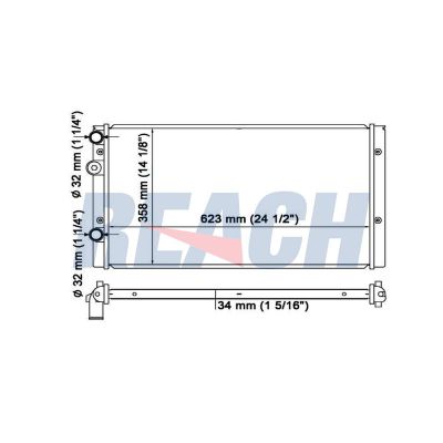 Su Radyatörü  Volkswagen Lupo (6X1/6E1)(10.1998->2005)  BEHR CR 401 000S