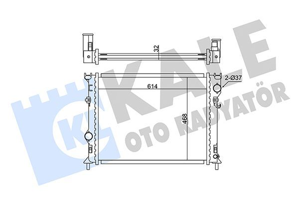 Su Radyatörü  Chrysler 300C (LE/LX)(2004->)  KALE 341940