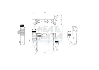 Turbo Radyatörü  ORİS 1525-4835A  9675627980 3637170 0003637170 03637170 09675627980