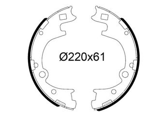 Fren Pabuçlu Balata Arka VALEO 564305  5830547A00 58305-47A00