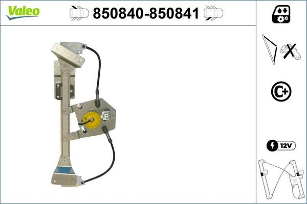 Cam Krikosu Arka Sol VALEO 850840