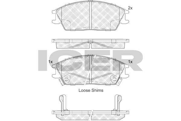 Fren Disk Balata Ön Hyundai Accent (X3)(1995->)  OTOZONE FDO8000-R2