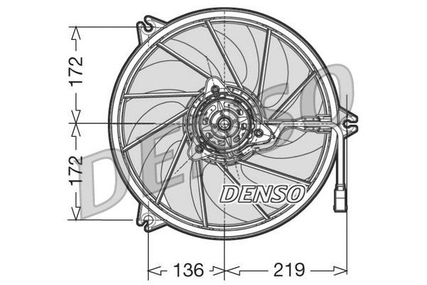 Radyatör Fan ve Motoru  DENSO DER21005