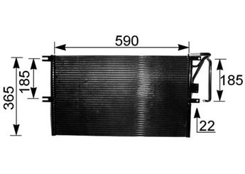 Klima Radyatörü  MAHLE AC 225 000S  52485274 1850065 18 50 065 52 48 5274