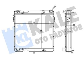 Su Radyatörü  KALE 103800  1350A809 95CT8005A1A