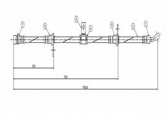Fren Hortumu Ön Sağ veya Sol CAVO C800 275A  46411SF1951