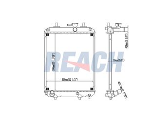 Su Radyatörü  KRAFTVOLL 08040102  16400B2010 16400-B2010 16400B2070 16400-B2070 16400B2010000 16400B2070000 16400B2080 16400B2080000 16400B2100 16400B2100000 16400B2120 16400B2150