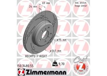 Fren Disk Ayna Arka Sağ ve Sol ZIMMERMANN 150.3480.55  34216775289 6775289 34206894381 3420 6 894 381 3421 6 775 289