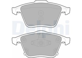 Fren Disk Balata Ön DELPHI LP2025   GPYA3323ZB GPYA3323ZC GPYA3323ZG GPYA-33-23ZB GPYA-33-23ZC GPYA-33-23ZG