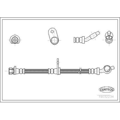 Fren Hortumu Arka Sağ veya Sol OSSCA 00778