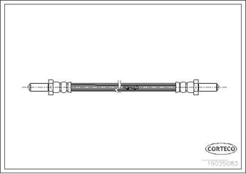 Fren Hortumu Arka Sağ veya Sol CORTECO 19035083  19035083 6983011 91AB2282DB