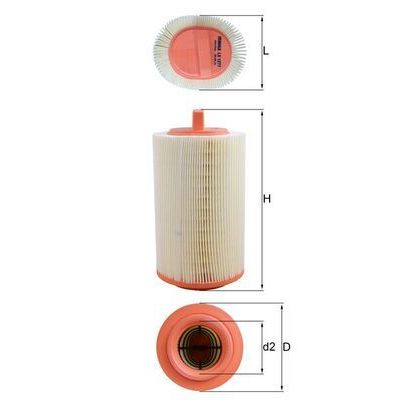 Hava Filtresi  Mercedes SLK -Serisi Roadster (BM 171)(01.2004->)  MAHLE LX 1277