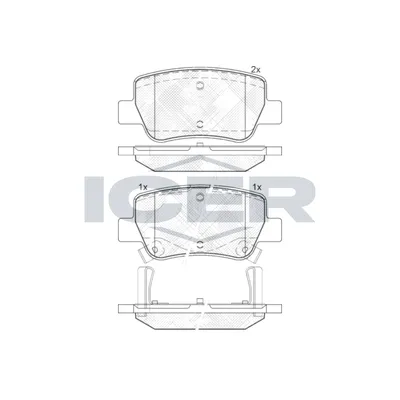 Fren Disk Balata Arka Toyota Avensis Combi (T27)(2008->)  MAGNETI MARELLI 323700014400