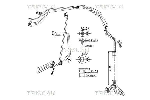 Klima Hortumu  PSA ORJINAL 6460SX