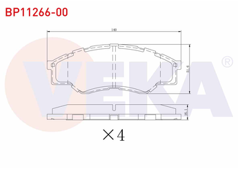 Fren Disk Balata Ön VEKA BP11266-00  
