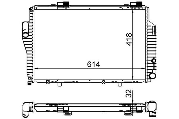 Su Radyatörü  Honda CR-V (RE)(06.2013->)  MAHLE CR 307 000S