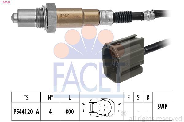 Oksijen (Lambda) Sensörü  FACET 10.8562