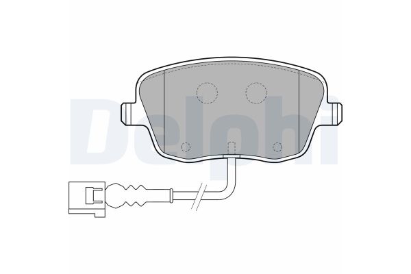 Fren Disk Balata Ön Seat Ibiza (6L1)(04.2002->)  DELPHI LP1754