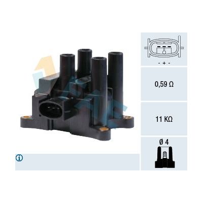 Ateşleme Bobini  Mazda 121 (ZQ)(01.1996->)  KRAFTVOLL 05020020