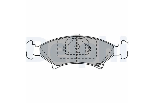 Fren Disk Balata Ön Kia Sephia (1993->)  DELPHI LP912