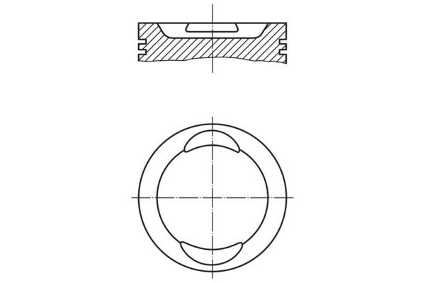 Piston (71.40MM-0.60)  MAHLE 009 41 02