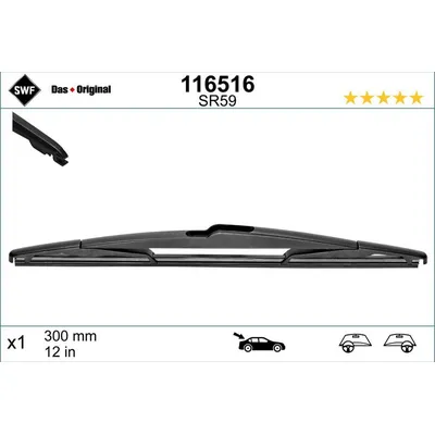 Silecek Süpürgesi Arka  350 mm - 14 inç Opel Corsa E (2014->)  SILBAK SP13AR