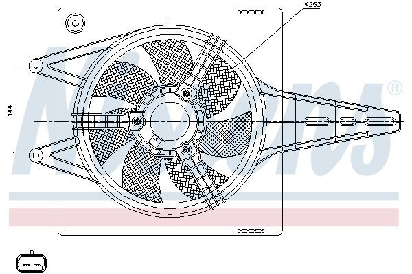 Radyatör Fan ve Motoru  NISSENS 85427