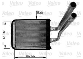 Kalorifer Radyatörü  VALEO 812436  9713807000 97138-07000