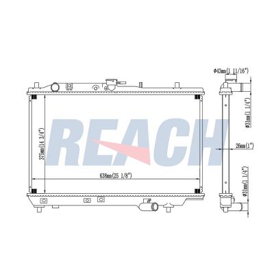 Su Radyatörü  Kia Sephia (1993->)  ORİS BKI021016